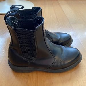 Dr. Martens Flora Black Chelsea Boots. US 6/UK 4